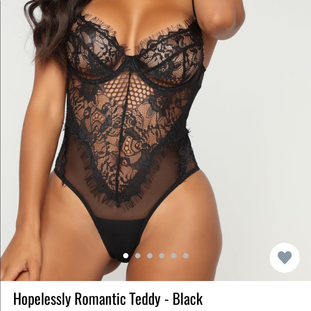 Fashion Nova Hopeless Romantic Body Suit